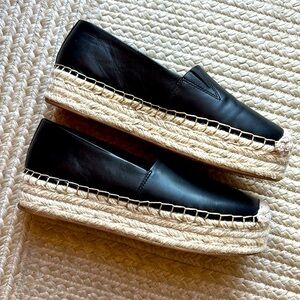 MICHAEL KORS Lynn Leather Platform Espadrille • New!